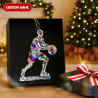 Basketball Player Crystal Effect Acrylic Ornament, Gift For Basketball Player, Sport Christmas Ornament