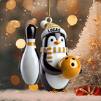 Personalized Name Bowling Ornament, Gift Bowling Lover, Custom Christmas Ornament