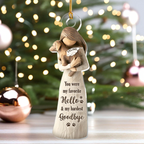 You Were My Favorite Hello & My Hardest Goodbye Ornament, Sympathy Gifts For Dog Owners, Memorial Gifts