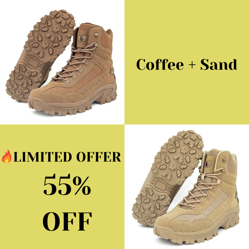 Waterproof Orthopedic Hiking Shoes with Anti-Slip Grip & Sprain Protection