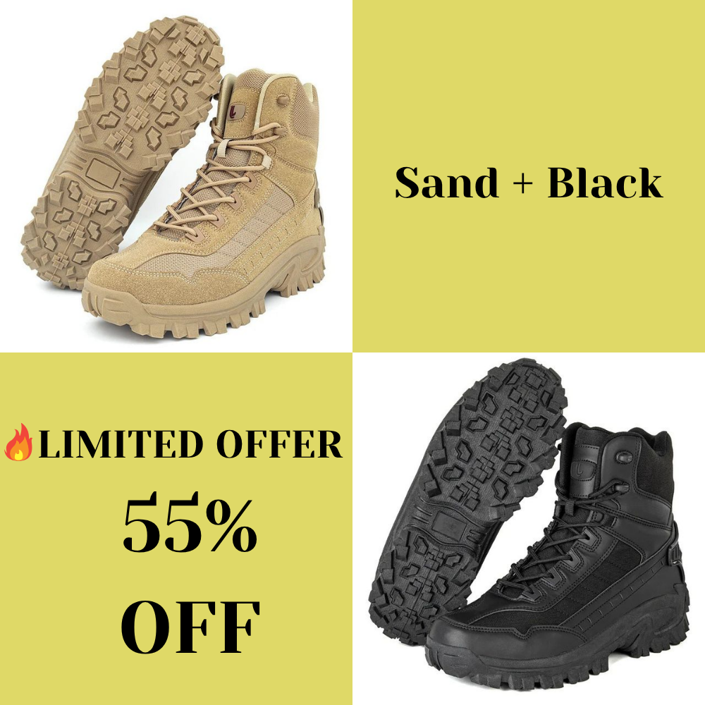 Waterproof Orthopedic Hiking Shoes with Anti-Slip Grip & Sprain Protection