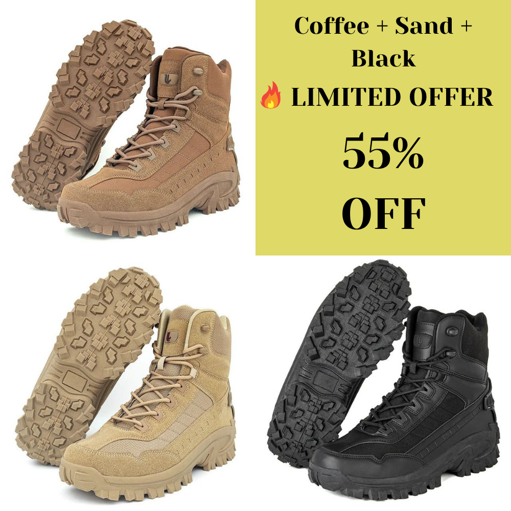 Waterproof Orthopedic Hiking Shoes with Anti-Slip Grip & Sprain Protection